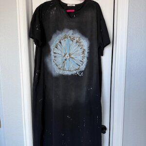Blue Velvet - Who Loves Peace Dress - NWOT